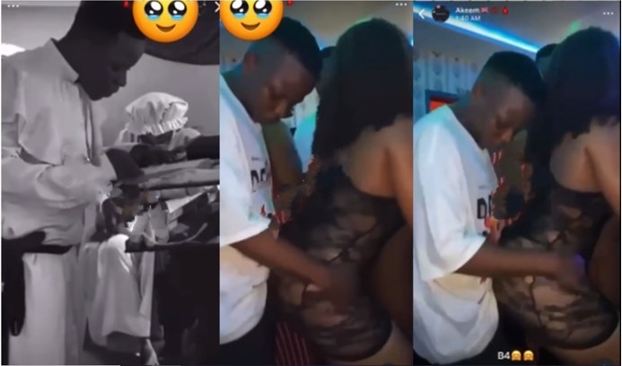 Youth pastor caught rocking stripper at Lagos strip club (Video)