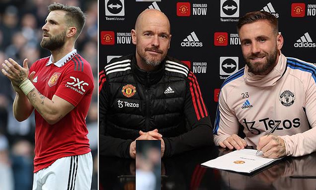 Luke Shaw pens a new four-year contract to stay at Manchester United as a reward for his impressive season