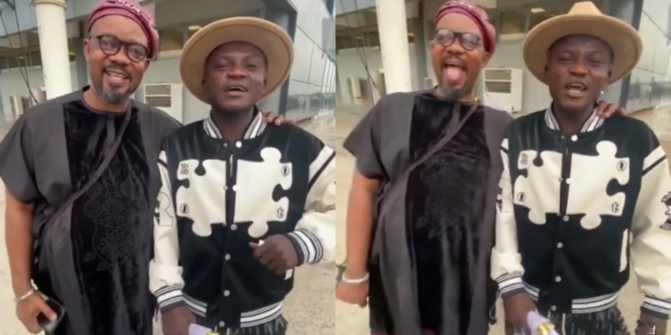 “Who no get money, no dey enter plane” – Portable says as he meets Charles Inojie, reveals name of same school they attended (Video)