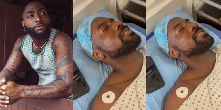 “Get ur rest and get well soon” – Davido replies a die-hard fan who wanted to leave the hospital for his concert (Video)