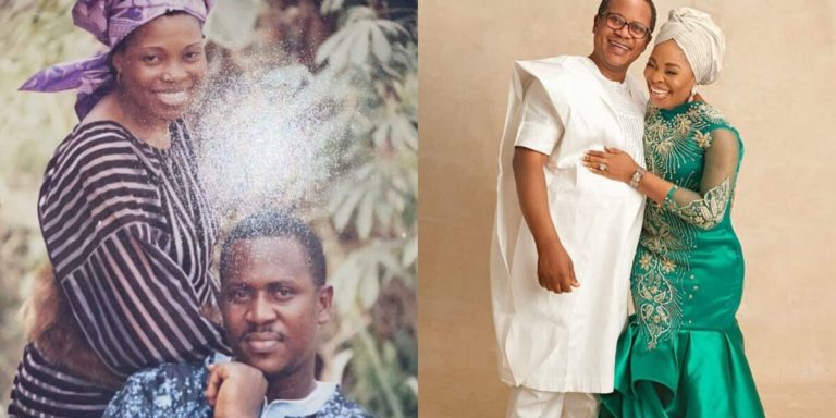 “Youths, don’t run ahead of your God! Continue to hold on to God and all your heart desires shall manifest” – Tope Alabi advises as she shares epic throwback of her husband, reflects on their journey