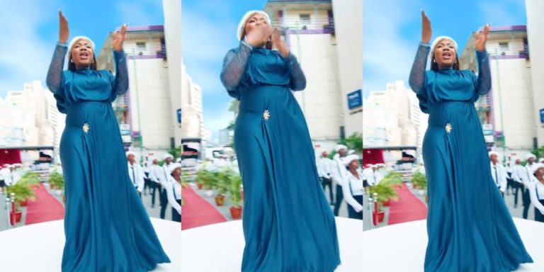 “Double congratulations” – Mercy Chinwo shows baby bump as she unveils new project
