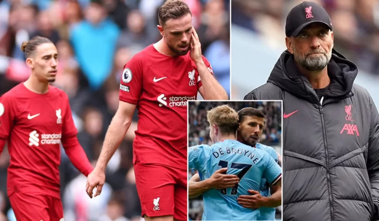 Manchester City thrashes Liverpool 4-1 to keep in touch with Arsenal at top of English Premier League
