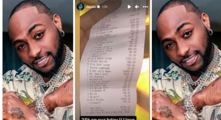 “This unnecessary show offs will just put you in trouble again” – Fans react after Davido spent #16 million on dinner at his cousin’s birthday party