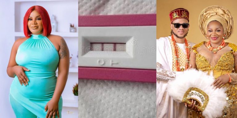“You are the Mightiest man in a young body” – Uche Ogbodo hails husband, as she announces pregnancy