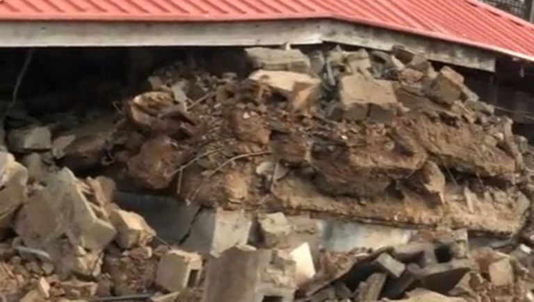 Building collapses in Sango police barracks, Ibadan