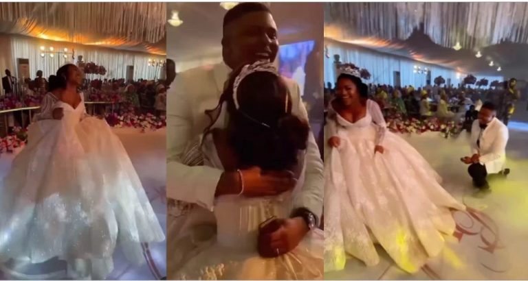 Nigerian groom surprises his bride with Canadian permanent resident card on wedding day (Video)