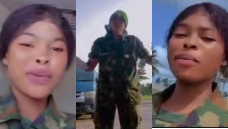 “I will snatch your man, beat you join and nothing will happen” – Military lady tells women (Video)