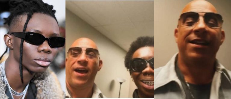 Blaqbonez rejoices as he links up with Fast and Furious actors Vin Diesel and Ludacris in Canada, promises to take lucky fans along next time