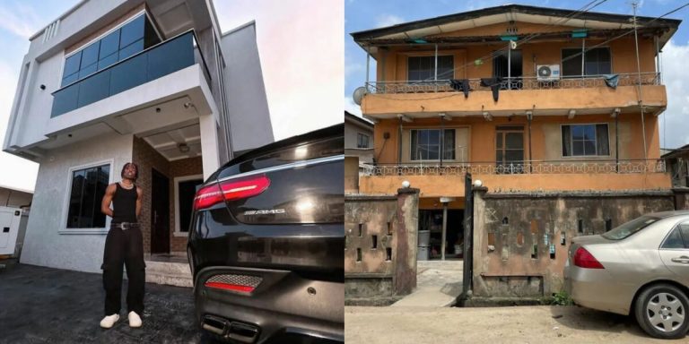 “I came a long way” – Singer, CKay shares photo of his old house as he acquires new house