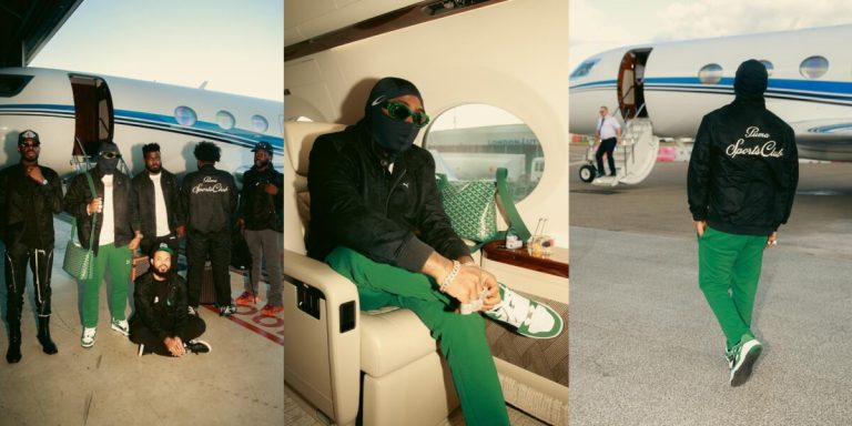 Davido brags as Puma sends private jet to Nigeria to fly him out to watch Manchester City’s victory match