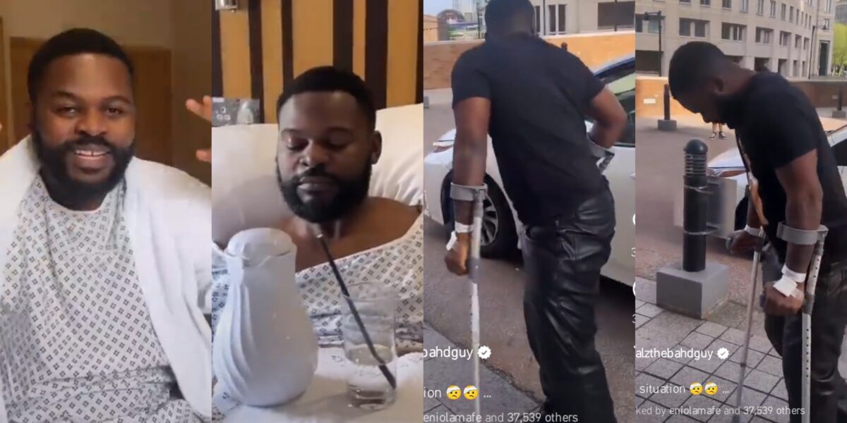 “Say a prayer for me” – Singer Falz calls for prayers as he undergoes surgery