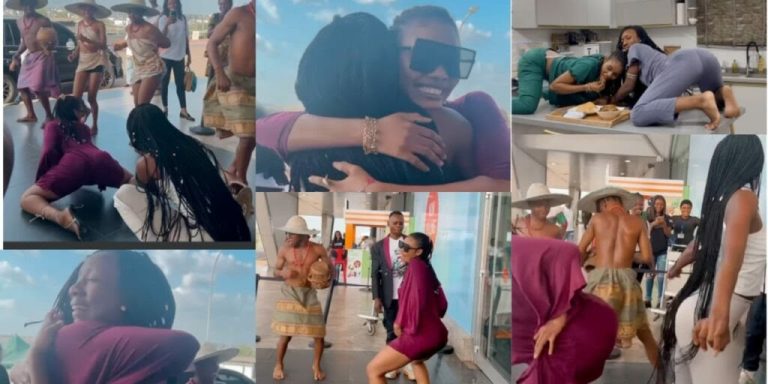 Fans react after Jane Mena welcomes Korra Obidi from the airport in a special way (Video)