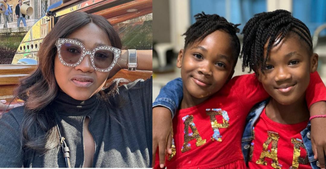 “I dey born, see models” – Actress Mary Njoku brags as she shares photo of her daughters