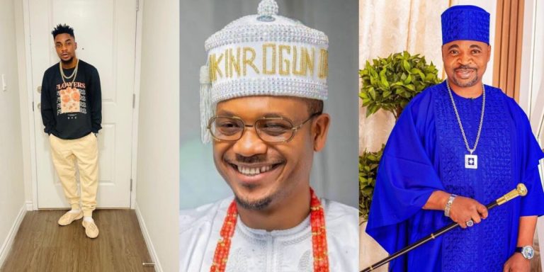 MC Oluomo’s son, King Westt hails him for snubbing Shina Peller at an event, hints at their rift