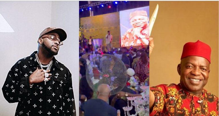 Davido performs at Alex Otti’s post-inauguration ceremony in Abia, reveals he did it for free (Video)
