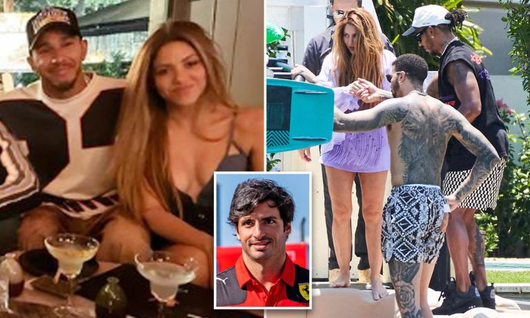F1 driver, Carlos Sainz ‘set Lewis Hamilton and Shakira up’ as the pair continue to spend time together since her split from Gerard Pique