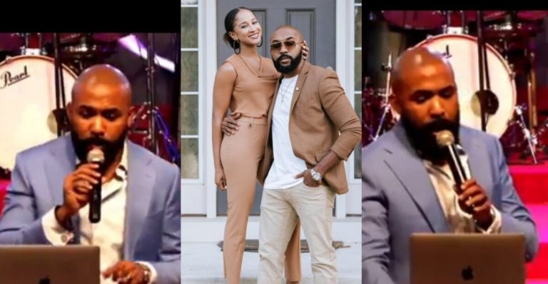 Banky W raises the bar as he dishes out powerful sermon on the church pulpit amidst infidelity allegations (Video)