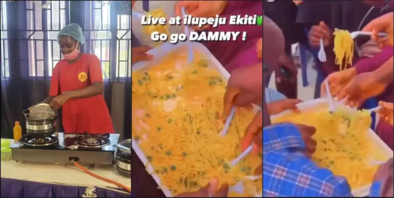 Fans rush Chef Dammy’s food, reveals it’s very delicious (Video)