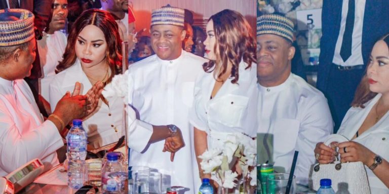 FFK and estranged wife, Precious spark reconciliation rumours as they step out in matching white outfit