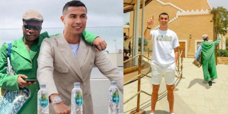 “I finally met the GOAT” – Skitmaker Funnybros writes, causes a stir online as he merges himself with Ronaldo (Photos)