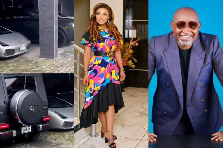 “Let the poor breathe” – Iyabo Ojo tells lover, Paulo Okoye as he shows off his fleet of cars (Video)