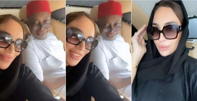 “She’s back to secure her throne” – Reactions trail new video of Ned Nwoko and 4th wife, Laila Charani (Video)