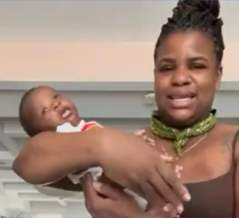 “Please be gay baby. You can be anything you want, but you have to be gay” – Lady sings to her 3-months-old son (video)