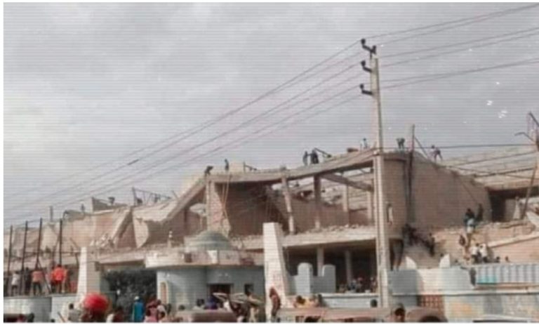 One feared dead as looters get trapped under rubbles of demolished Kano hotel