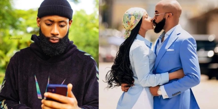 “We don’t need to see this, just love your wife when no one is watching” – Tochi tells Banky W over photo of him kissing wife to dispel cheating allegation