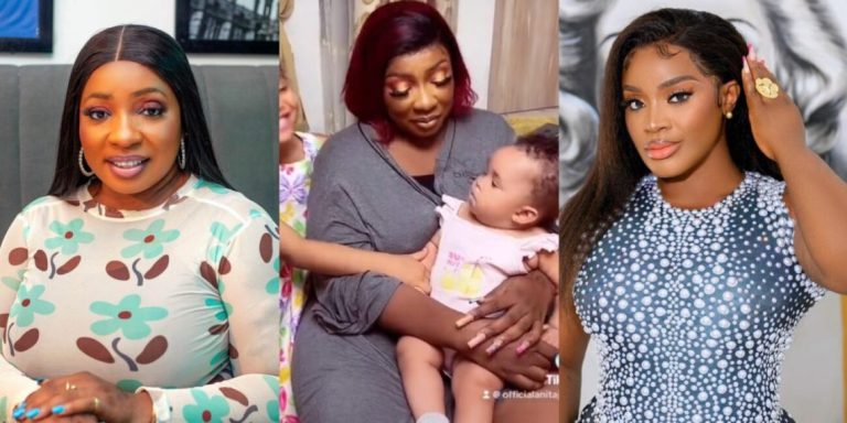 “It’s my goddaughter’s birthday” – Anita Joseph receives praise for offering a powerful prayer for Uche Ogbodo’s daughter despite their fallout