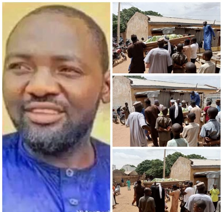 Photos from the burial of butcher k!lled by mob over alleged blasphemy in Sokoto