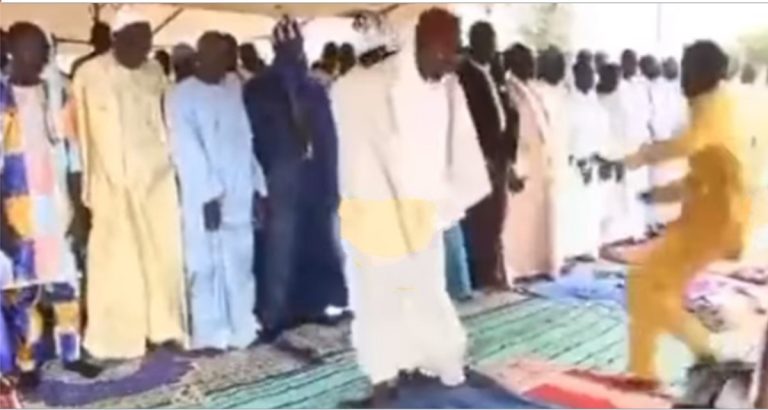 Man attempts to stab Imam during Eid prayer but knife fails to penetrate