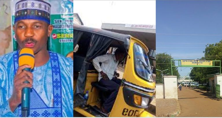 Sokoto governor disguises as keke rider to inspect state specialist hospital