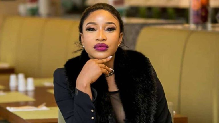 Tonto Dikeh rages as Sam Larry follows her on IG