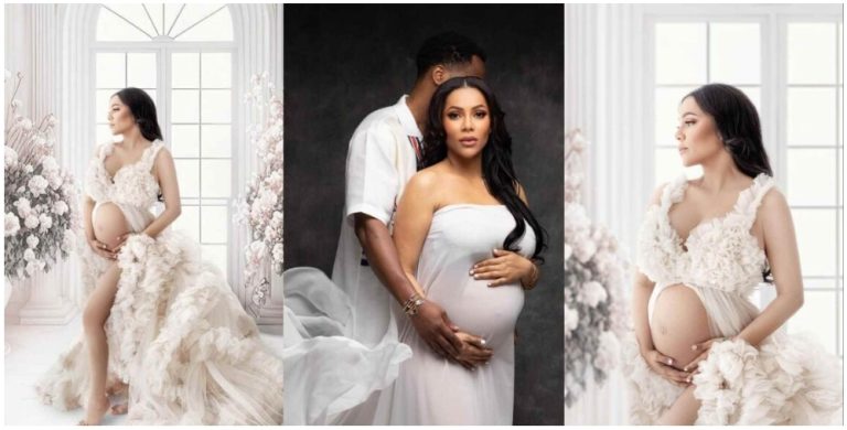 “This is how his wife was sad while you were servicing her man” – Fans tell Maria Chike over fear of losing her baby daddy