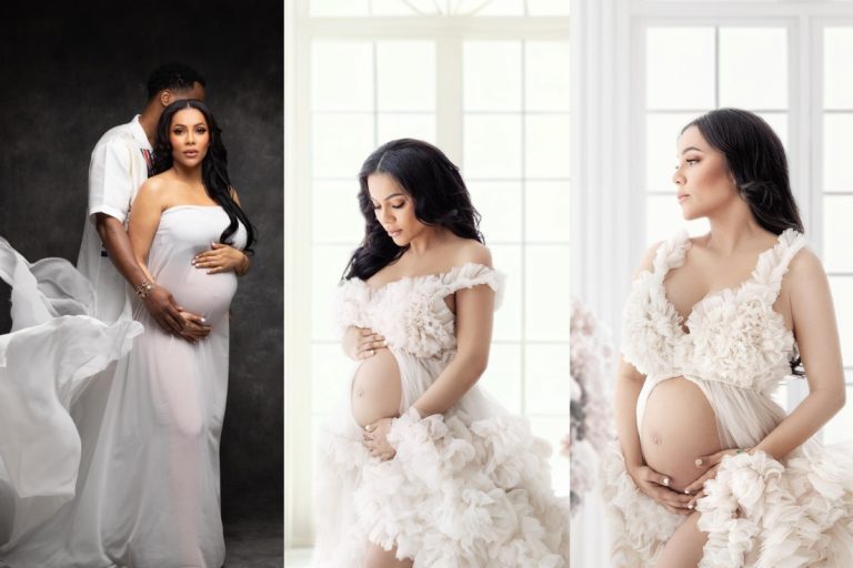 “Love” – Maria writes as she overwhelms fans with maternity shoot with lover