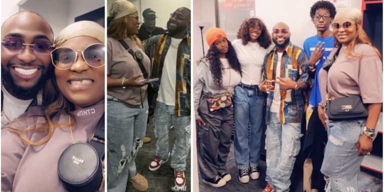 “Who God has blessed no man can curse” – 2face’s Babymama, Pero Adeniyi writes as Davido hosts she and her kids (Video)