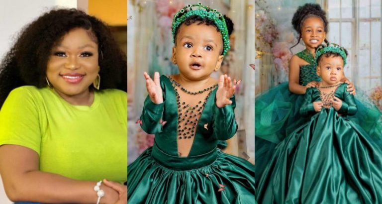 “You came at the right time” – Ruth Kadiri emotionally celebrates second daughter, Emerald as she turns one