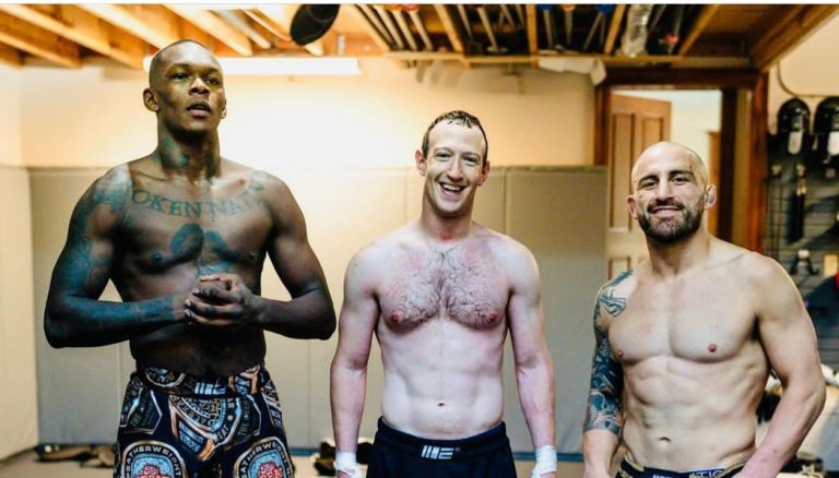 Mark Zuckerberg shows off his physique after training session with UFC stars as he prepares to fight Elon Musk 