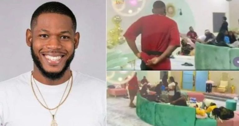 “He forgot people are watching” – Frodd caught on camera scratching his bumbum seriously in the house (Video)