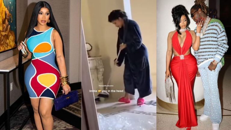 “I thought Cardi B says she doesn’t cook or clean” – Video of Offset showing his wife clean the house sparks reactions (Watch)