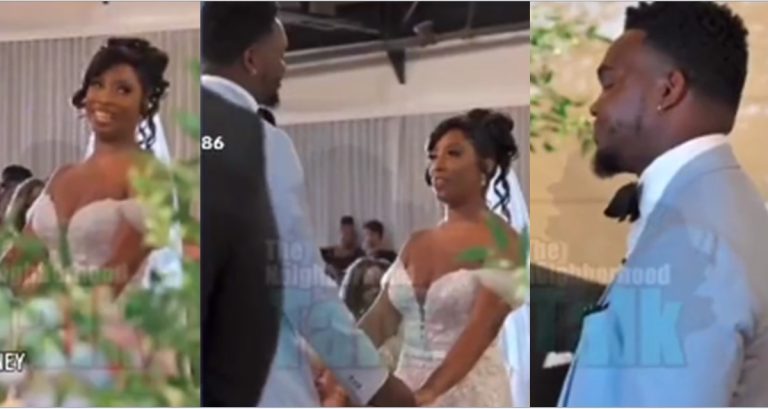 Bride refuses to recite wedding vows about obeying her husband (Watch video)
