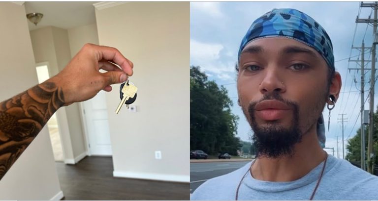 “I was literally homeless this time last year” – Young man celebrates after buying a house