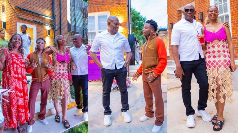 In this life, get money – Reactions as Wizkid attends billionaire Tony Elumelu’s daughter graduation party (Photos)