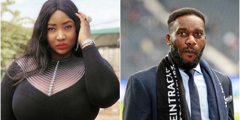 “He’s married o” – Netizens issue stern warning to Judy Austin as she expresses admiration for Jay Jay Okocha