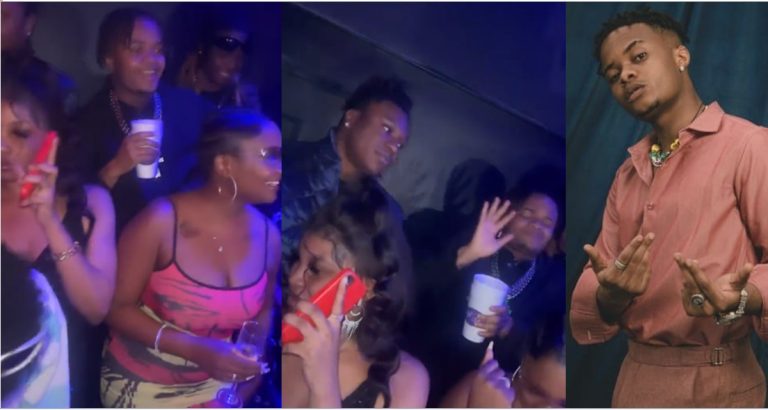 “She told me she was going to see her uncle” – Man heartbroken as he sees girlfriend in club with singer Crayon (Video)