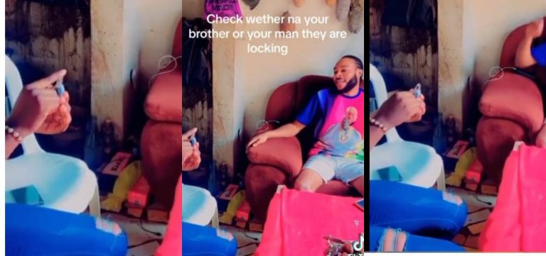 Video of a lady getting a “do as I say” charm from a native doctor goes viral (Watch)