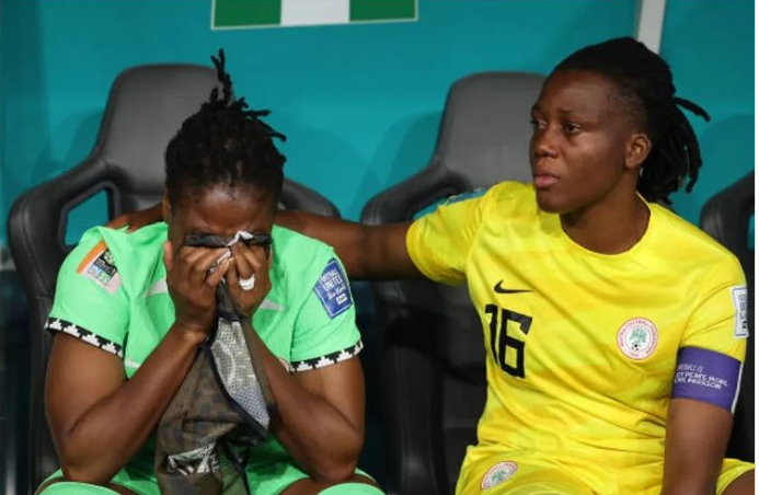 Disappointing not to have converted mine – Super Falcons striker, Desire Oparanozie apologises to Nigerians after defeat to England at the Women’s World Cup