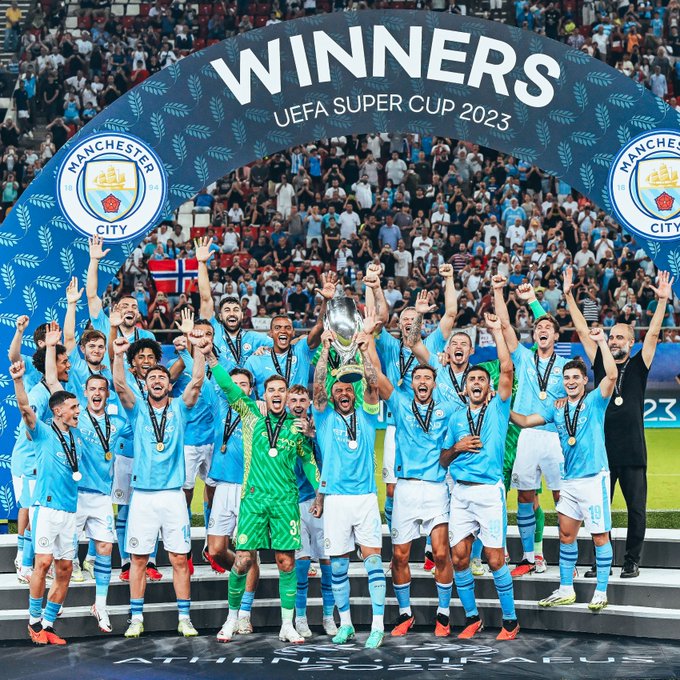 Man City beat Sevilla on penalties to win first Super Cup (Video)